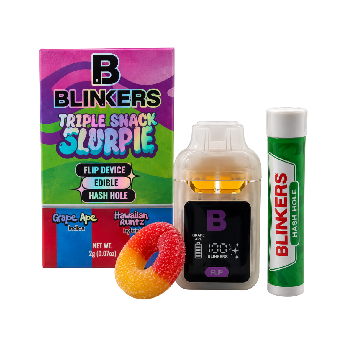 Blinkers Flip Triple Snack 2g ¡Original!