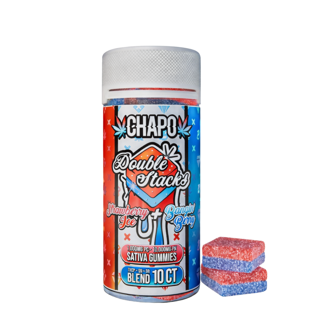 Chapo Double Stacks 10,000mg Total ( 10 Gomitas 1000mg-C/u ) ¡Original!