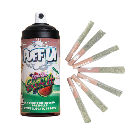 PuffLa 7 Pre rolls - Diamonds infused